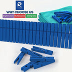 RIVEDA 50pcs Colored Wooden Clothes Pins, Clothespins - Image 7