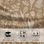 Brown Spring Floral Hand Towels - Image 3