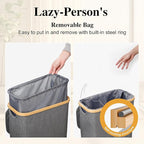Slim Laundry Hamper, 60L Waterproof Narrow Laundry Basket - Image 3