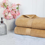 SUPERIOR Egyptian Cotton Pile Bath Sheet Set of 2, Ultra Soft Luxury Towels by SUPERIOR