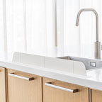 30 inch Premium Kitchen Sink Silicone Water Splash Guard SIZE UPGRADE 30" and by EatPlayLove