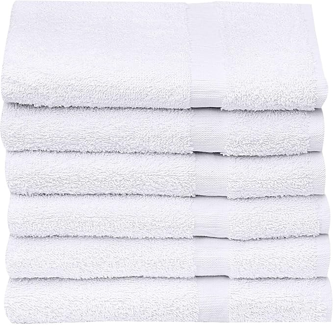 GOLD TEXTILES Bulk Pack 60 Pcs White Economy 15x25 Inches Basic Hand Towel - Image 6