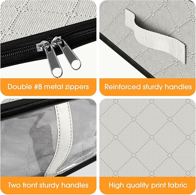StorageRight Under Bed Storage Bins, Breathable Organizer - Image 3