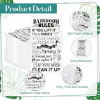 100 Pcs Bathroom Rules Paper Napkins Disposable Hand Towels - Image 3