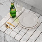 Large Stone Drying Mat for Kitchen Counter, Quick Drying Mat, Glasses and - Image 4