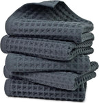 Jacquotha Waffle Hand Towels for Bathroom 5-Piece – Cotton Quick Dry Lint Free by Jacquotha
