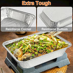 Gladify Aluminum Foil Pans 9x13 Disposable Baking Pans 30 Pack Heavy Duty Half - Image 8