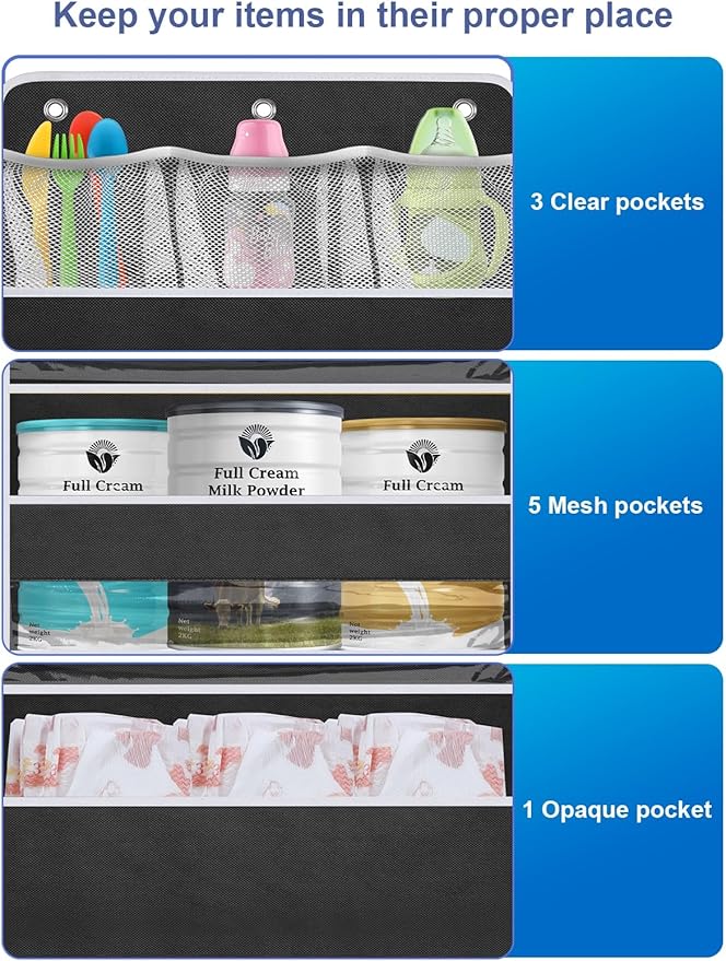 2 Pack Over the Door Storage Organizer - Image 6