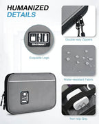 BAGSMART Large Electronics Travel Organizer Case, Tech Accessories Cord Storage - Image 4