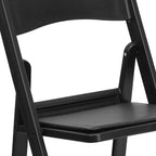 Flash Furniture Hercules Series Folding Chair - Black Resin - 2 Pack 800LB Weight Capacity Comfortable Event Chair - Light Weight Folding Chair - Image 11