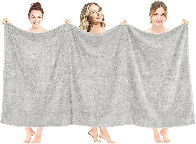 American Soft Linen 100% Cotton 600 GSM Turkish 40x80 Oversized Bath Towel Sheet by AmericanSoftLinen