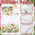 Geyoga 6 Pcs Spring Floral Kitchen Towels Flamingo Dish Hand Towels Sunflower - Image 5