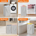 3 Pack Laundry Basket, Waterproof & Freestanding Large Laundry Hamper, - Image 7