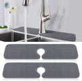 PoYang 2 Pack Faucet Mat for Kitchen Sink Splash Guard Long: Super Absorbent by PoYang