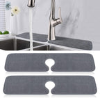 PoYang 2 Pack Faucet Mat for Kitchen Sink Splash Guard Long: Super Absorbent by PoYang