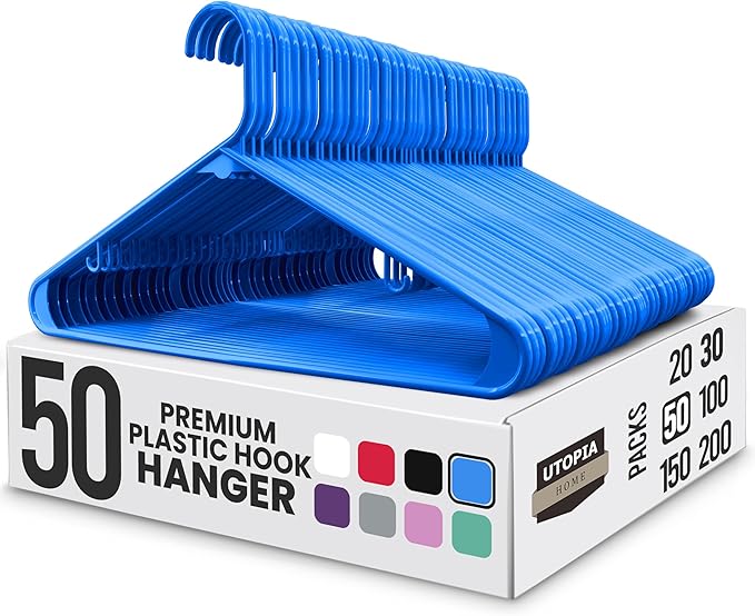 Utopia Home Plastic Hangers 50 Pack by UTOPIAHOME