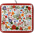 Flowers Printed Dish Drying Mat Floral Coffee Mat by Giwawa