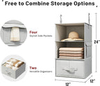 Vailando 3-Shelf Hanging Closet Organizer, Baby Clothes Storage and Organization - Image 3