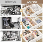 Drawer Dividers Organizer 9 Pack, Adjustable Separators 4" High Expandable from - Image 6
