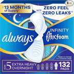 Always Infinity Feminine Pads for Women, Flexfoam Pads by Always