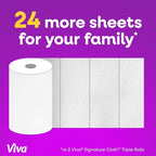 Viva Signature Cloth Paper Towels, 2 Family Triple Rolls, 141 Sheets per Roll - Image 4