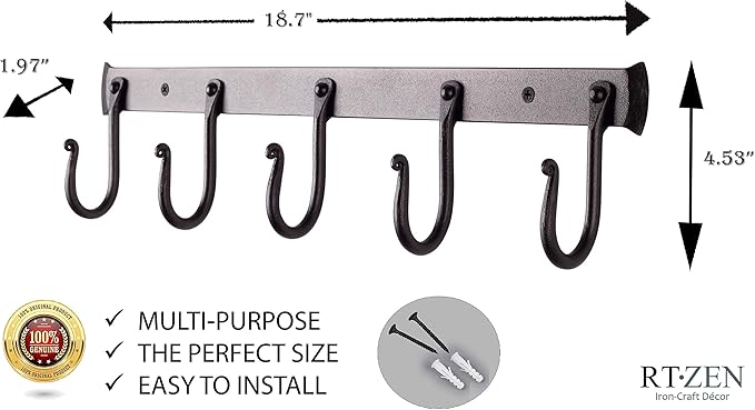 RTZEN Wall Mount Hook Set - Image 4