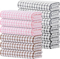 Kitinjoy Cotton 12 Pack Terry Kitchen Towels, 16 x 25 Inches Super Soft and by Kitinjoy