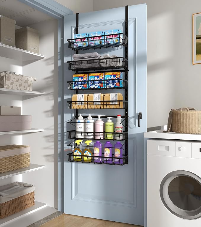 Over The Door Pantry Organizer, Pantry Storage and Organization, 6-Tier - Image 5