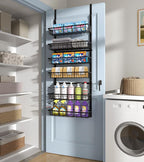 Over The Door Pantry Organizer, Pantry Storage and Organization, 6-Tier - Image 5