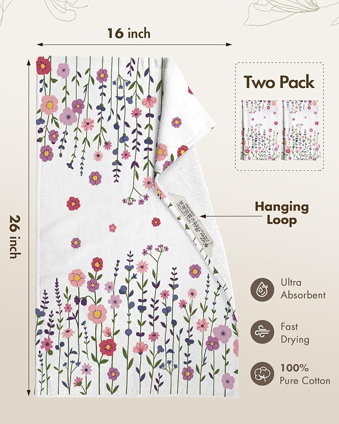Cotton Kitchen Towels Set of 2 - Image 4