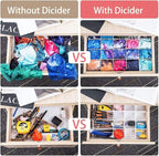 40Pcs Drawer Dividers, Adjustable Drawer Organizer - Image 5