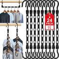 24 Pack Hangers Space Saving Magic Space Saver Storage Smart Plastic Clothes by Besslly