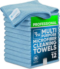 MW PRO Microfiber Cleaning Cloths Blue by MicrofiberWholesale