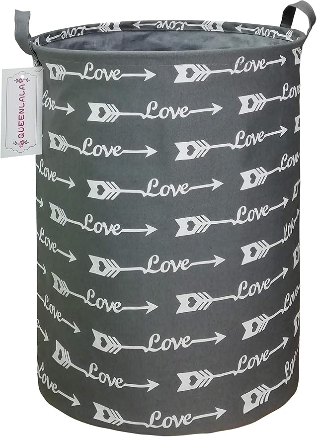 QUEENLALA Large Storage Basket, Laundry Hamper/Bathroom/Home Decor/Collapsible by QUEENLALA