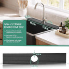 Stone Faucet Mat for Kitchen Sink Splash Guard 23.6" x 3.9" - Image 4
