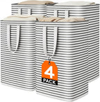 Lifewit 4 Pack Laundry Hamper Large Collapsible Laundry Baskets, Freestanding by Lifewit