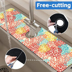 Colorful Sea Corals Dish Drying Mat - Image 7