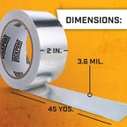 Lockport Aluminum Foil Tape 2 in x 45 Yards - Image 2