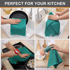 Kitinjoy 100% Cotton Waffle Weave Kitchen Hand Towels - Image 4