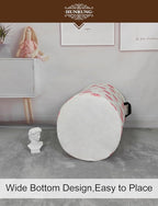 HUNRUNG Laundry Hamper, Large Canvas Fabric Lightweight Storage Basket Toy - Image 7