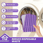 Reusable Mop Refills Pads for Swiffer PowerMop, 8 Pack Microfiber Wet Pads 15" - Image 5