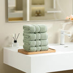 Simple&Opulence 4 Pcs Premium Hand Towels 16"x28", 600 GSM 100% Ring Spun Cotton - Image 8