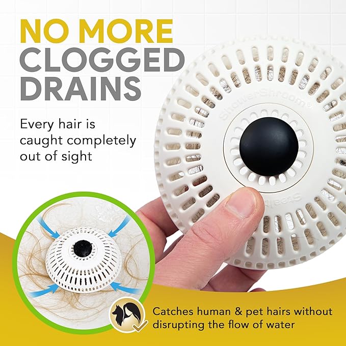 ShowerShroom Stealth Shower Hair Drain Catcher - Image 3