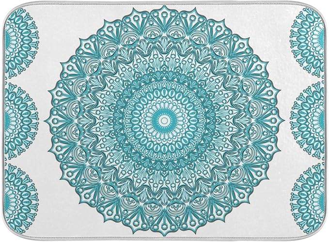 Super Absorbent Dish Drying Mat, Microfiber Fast-Drying Dish Mat, Kitchen Dish by senya