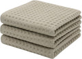 Mia's Dream Premium Cotton Waffle Bathroom Towel Set, 3 Pack Quick Drying by MiasDream