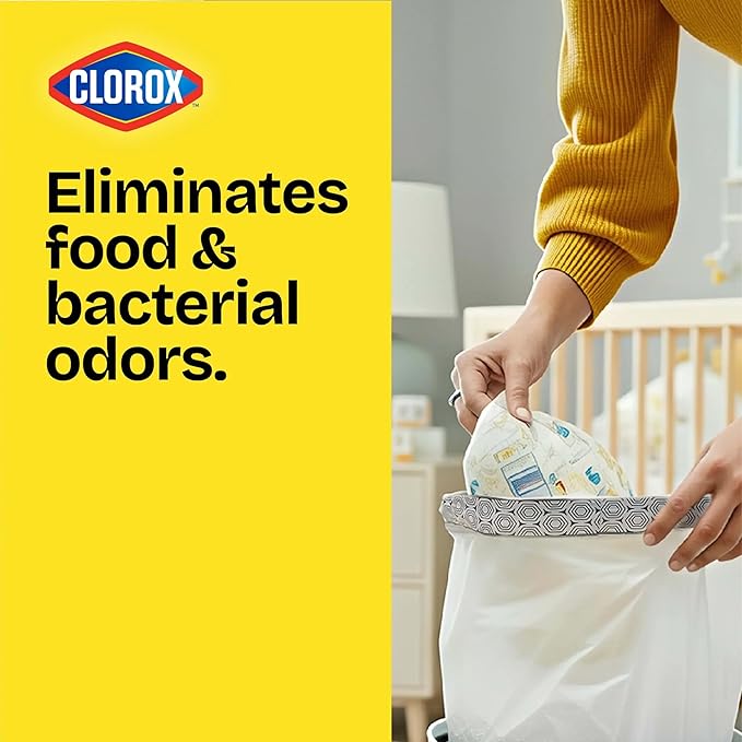 Glad Small Trash Bags 4 Gallon, Lemon Fresh Bleach Garbage Bags, Odor Resistant - Image 2