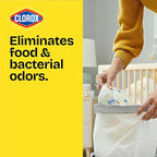 Glad Small Trash Bags 4 Gallon, Lemon Fresh Bleach Garbage Bags, Odor Resistant - Image 2