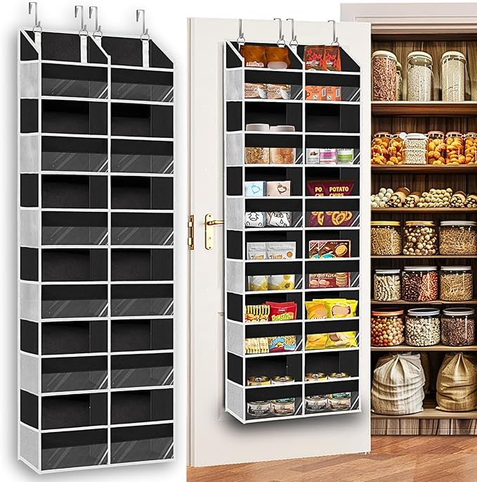 Over The Door Organizer 6 Tiers, Extra Large Behind Door Storage of 12 by Ofiray-home