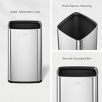 EKO 2-Pack Open Top Trash Can - Image 8