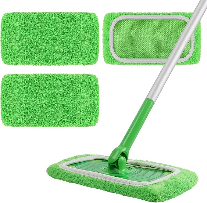 Reusable 100% Coral Fleece Mop Pads Compatible by AmaVins